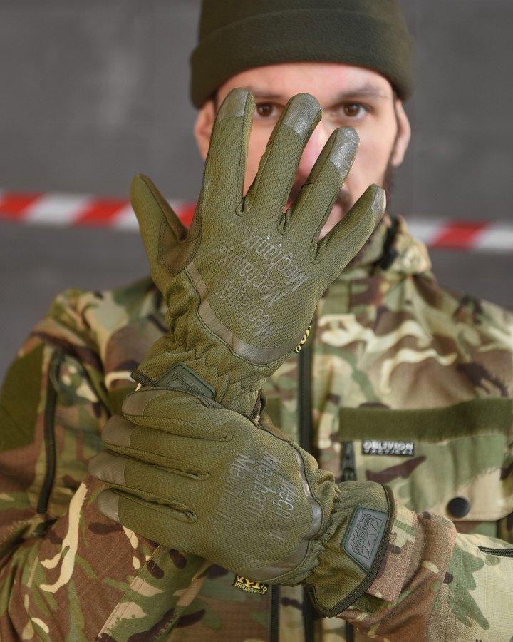 Перчатки тактические Mechanix Олива (НП5237) Перчатки тактические Mechanix Олива (НП5237)