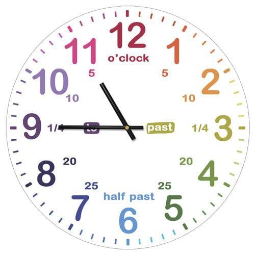 Часы настенные круглые Presentville Яркие цифры 36 см (CHR P 20A029)