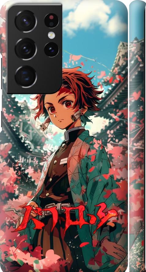 Чехол на Samsung Galaxy S21 Ultra (5G) Tanjiro Kamado (6132m-2116-42517)