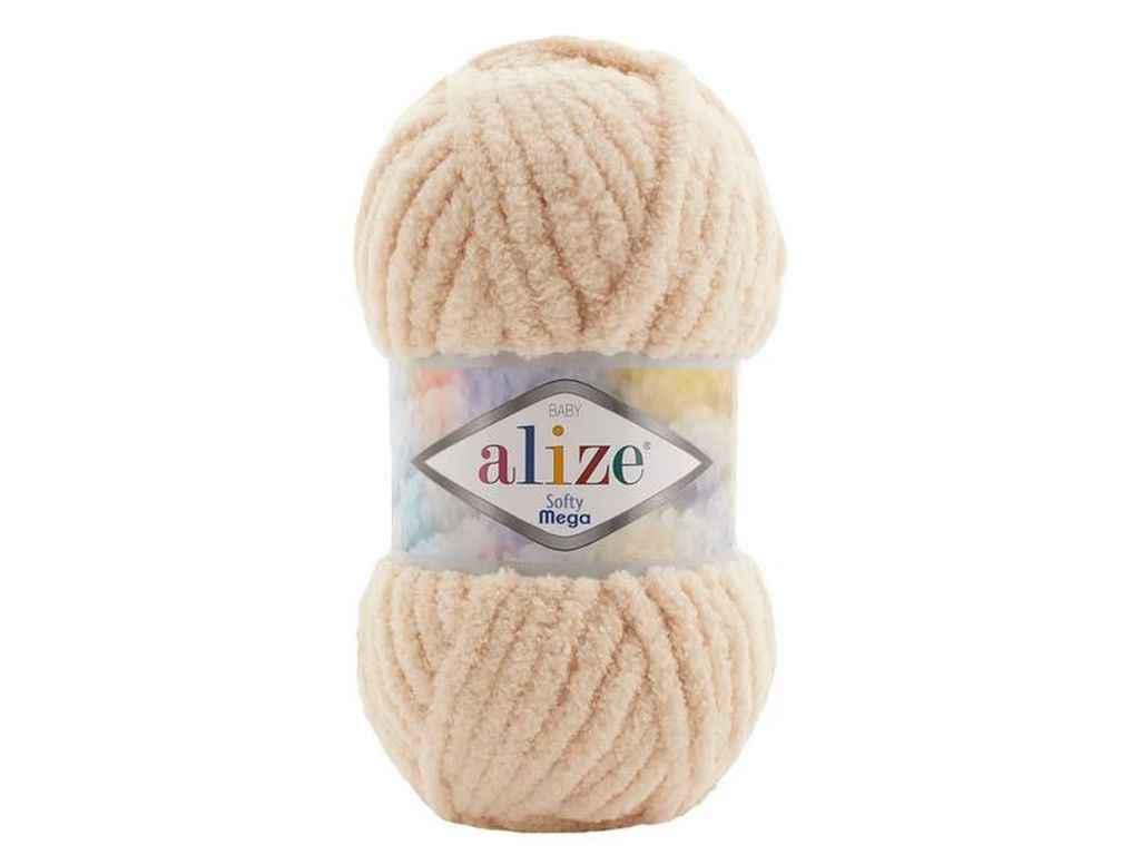 Пряжа Alize Softy Mega 100% микрополиэстер 100 г 70 м 5 шт. цвет 310 Карамель (969533)