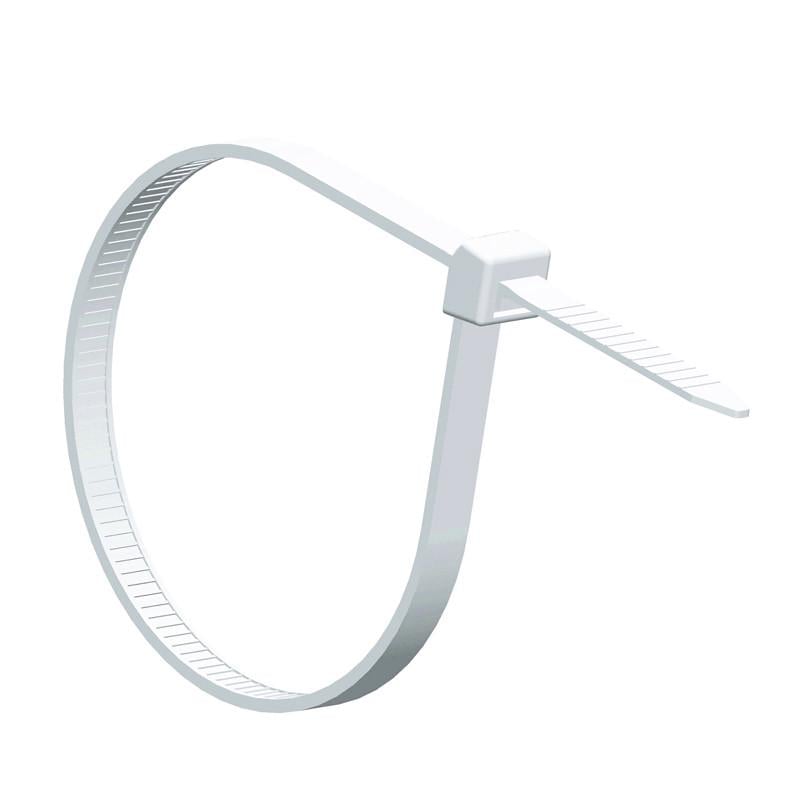 Хомут пластиковий Apro 4,6х400 мм Білий