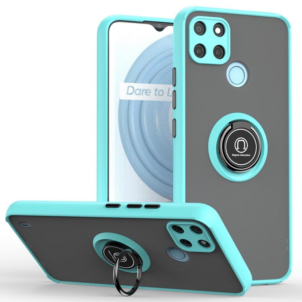 Защитный чехол MatteLuxe Realme C25Y (с кольцом) Light Blue (34084-0B)