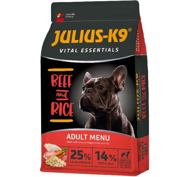 Корм для собак JULIUSК-9 Beef&Rice 12 кг (000019788)