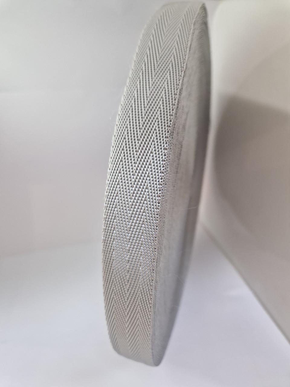 Стропа текстильна міцна 2,5 см Світло-сірий (1820837514)