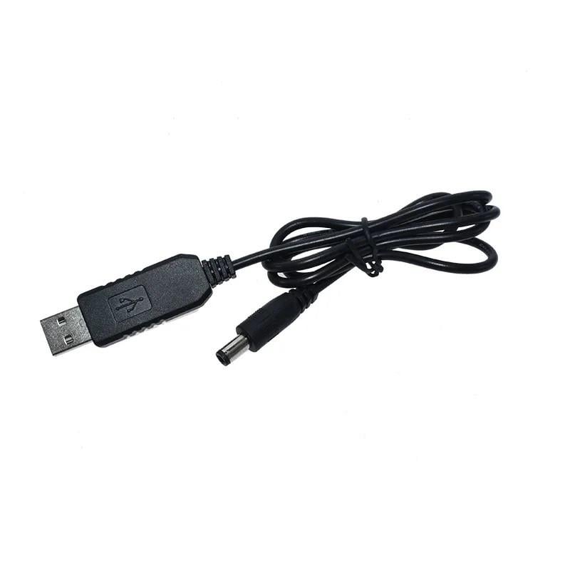 Кабель живлення для Wi-Fi роутера від павербанка USB-DC 12V 5,5x2,1 мм 1 м (48733e) - фото 1