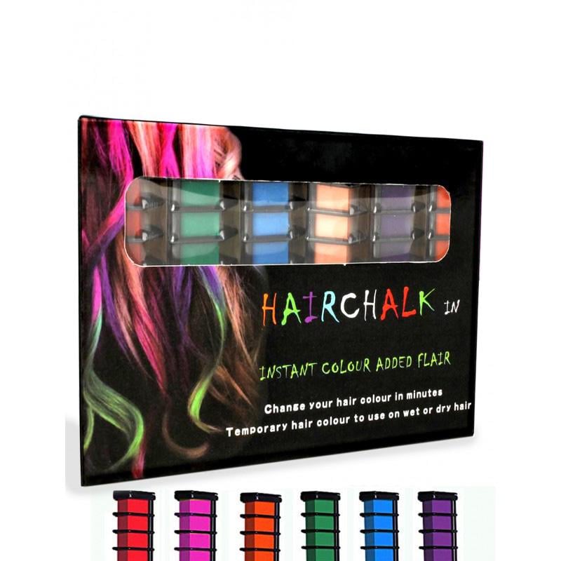 Набір крейди-гребінців для волосся Hair chalk 6 шт. Різнокольоровий (7204)