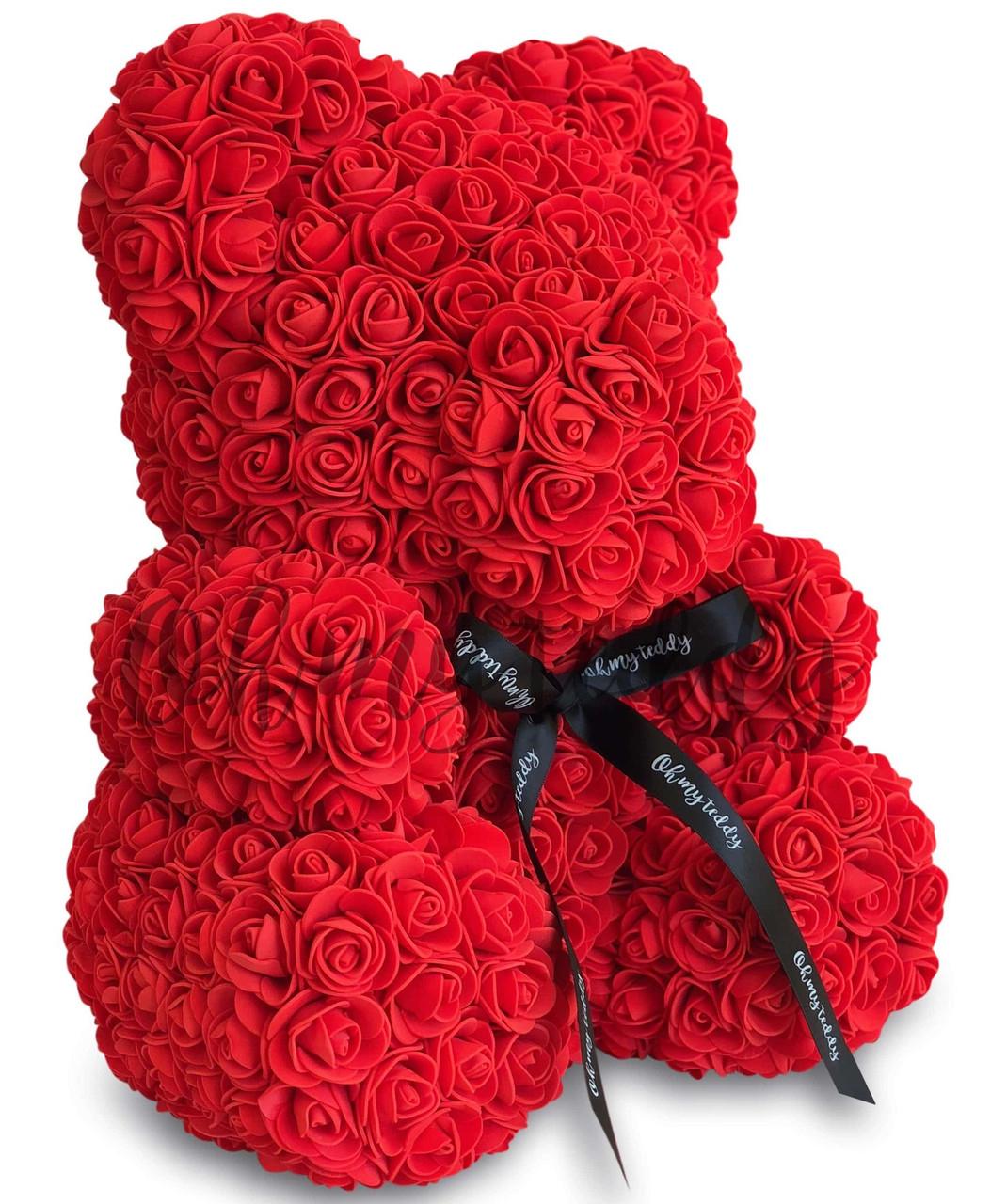 Мишка из красных роз 3D Teddy Flower 25 см Красный