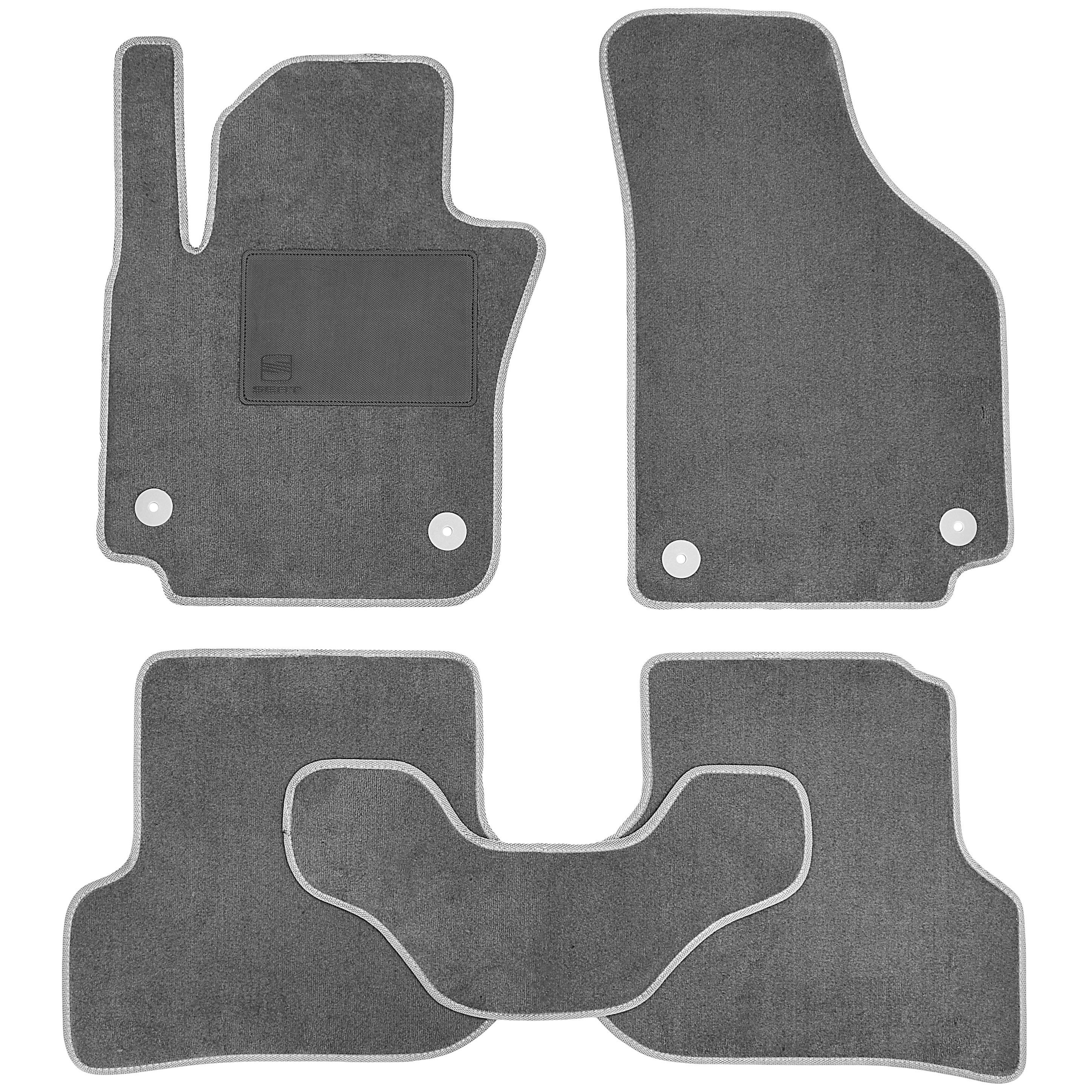 Килимки в салон для Seat Altea/Altea XL/Freetrack '07-15 текстильні Сірий (169103)