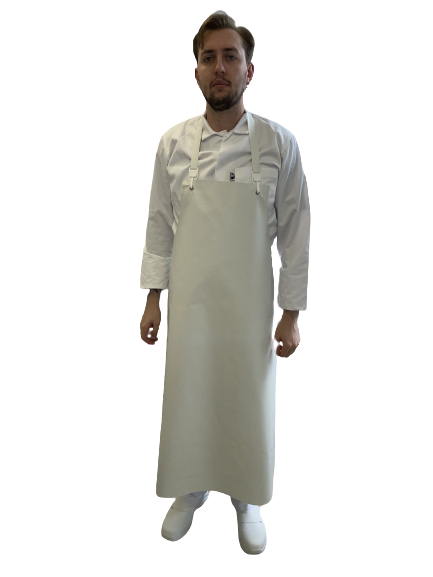 Фартух нітриловий ISCHÜ 120х90 см Білий (01007-1)