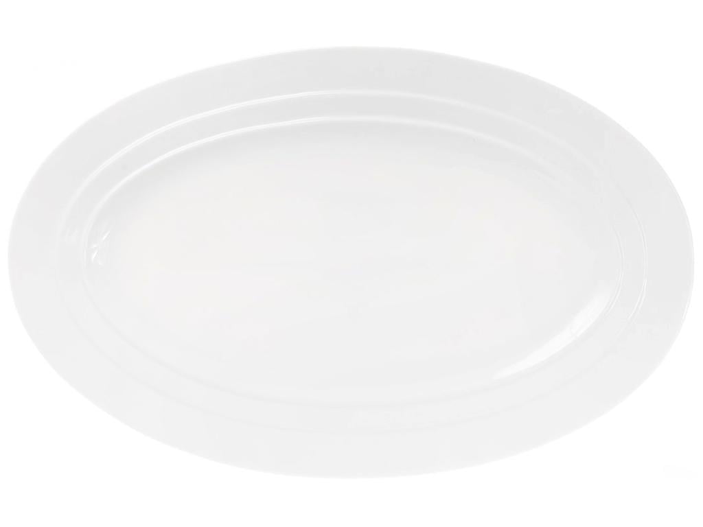 Блюдо фарфоровое овальное 40 см Белый (BDI-988-152) Блюдо фарфоровое овальное 40 см Белый (BDI-988-152)