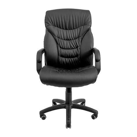 Кресло офисное компьютерное Cagliari VIP Rich M2 AnyFix натуральная кожа Lux Черный