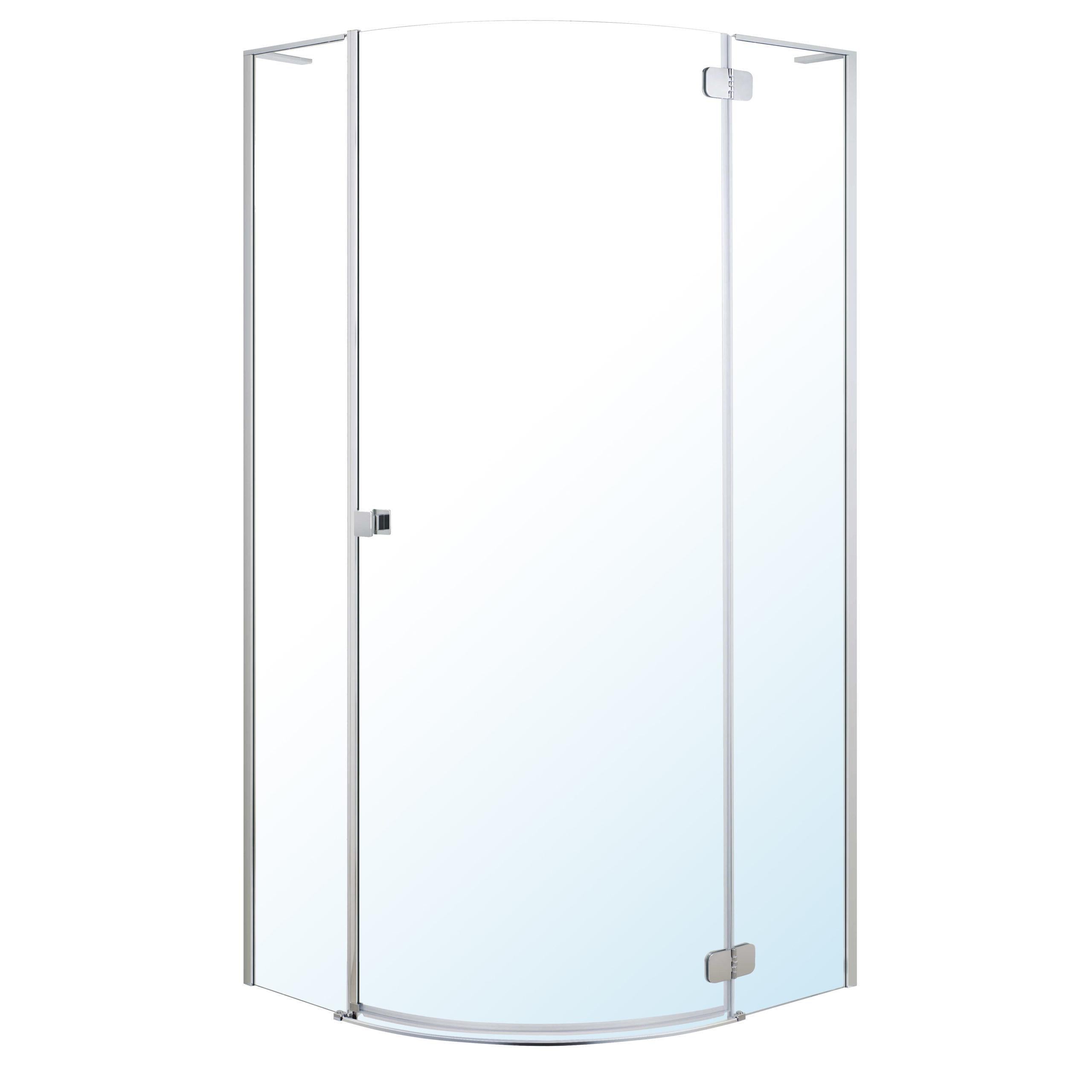 Душевая кабина VOLLE Benita Right 1017.114600R 190x90x90 см стекло 8 мм без поддона Хром (87811)