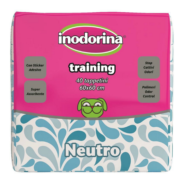 Пеленки для собак Inodorina Training Neutro с нейтральным запахом 60х60 см 40 шт. (26755886)