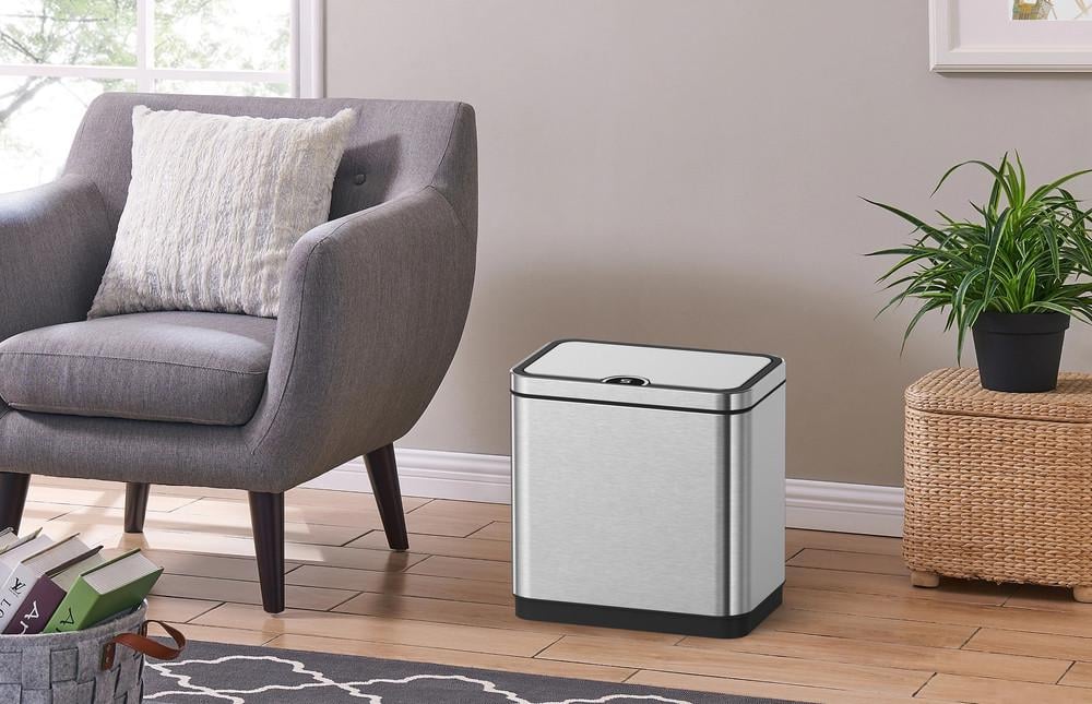 Відро для сміття сенсорне Koer TC-020212-02 прямокутне 12 л Нержавіюча сталь (KR5584) - фото 4 Відро для сміття сенсорне Koer TC-020212-02 прямокутне 12 л Нержавіюча сталь (KR5584) - фото 4