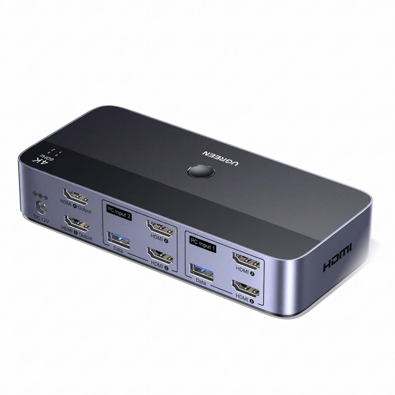 Переключатель KVM для 2 мониторов UGREEN AK500 HDMI 4K 60 Гц (85719)