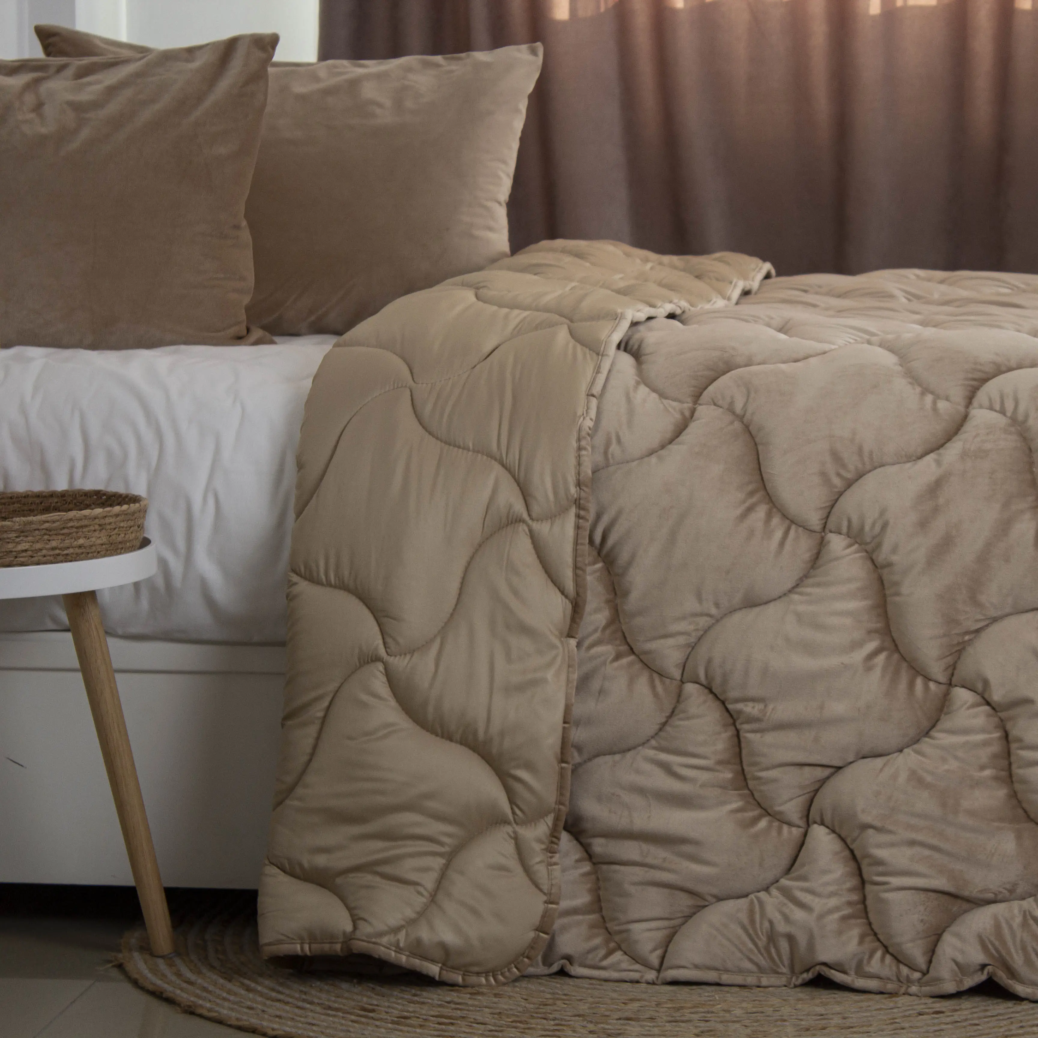 Ковдра ТЕП VELOUR 200x210 см Золотий/Бежевий (34715924)