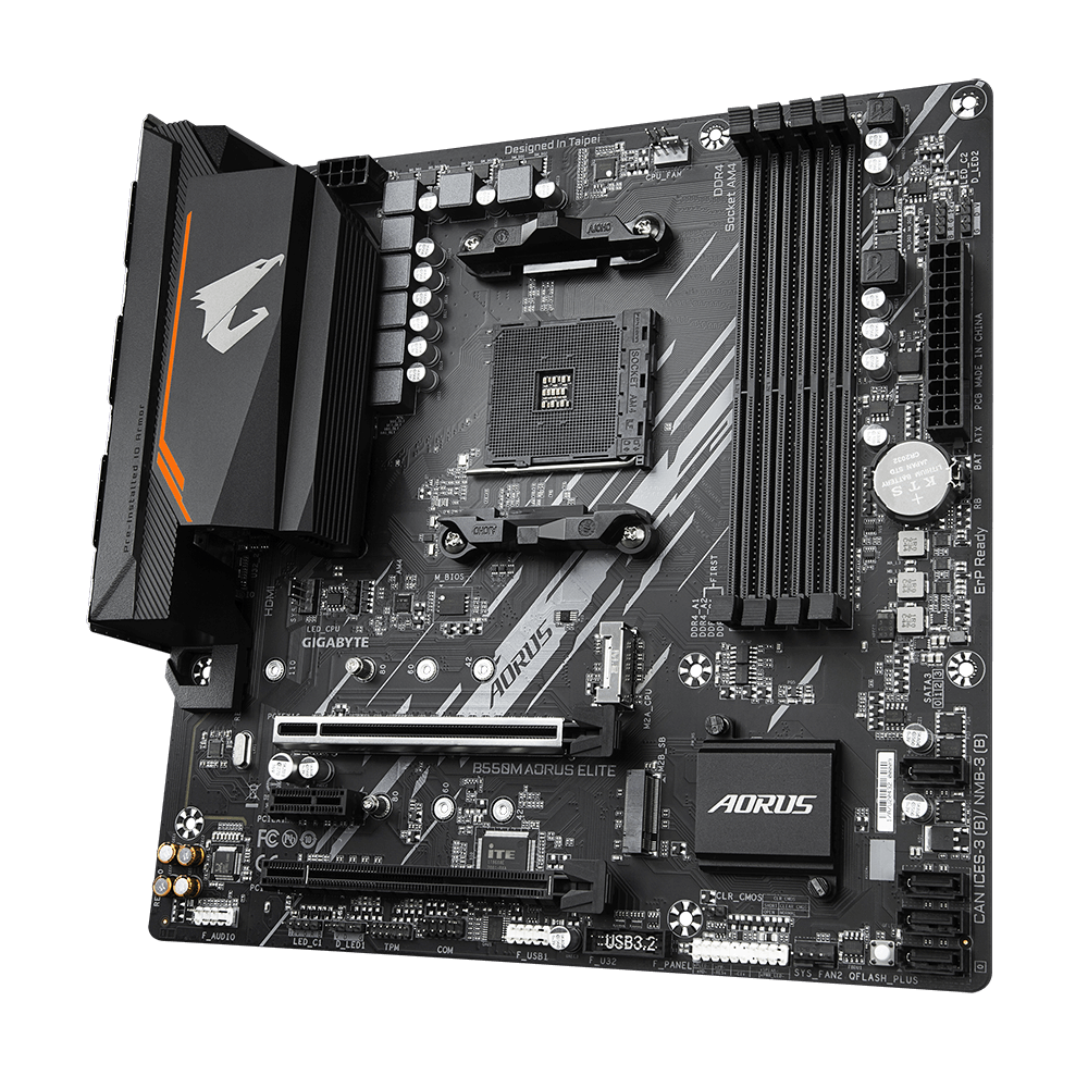 Материнская плата Gigabyte B550M AORUS ELITE (13103549) - фото 3