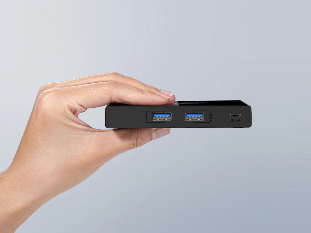 Комутатор KVM Ugreen USB 3.0 Switch Box 4 в 2 - фото 4