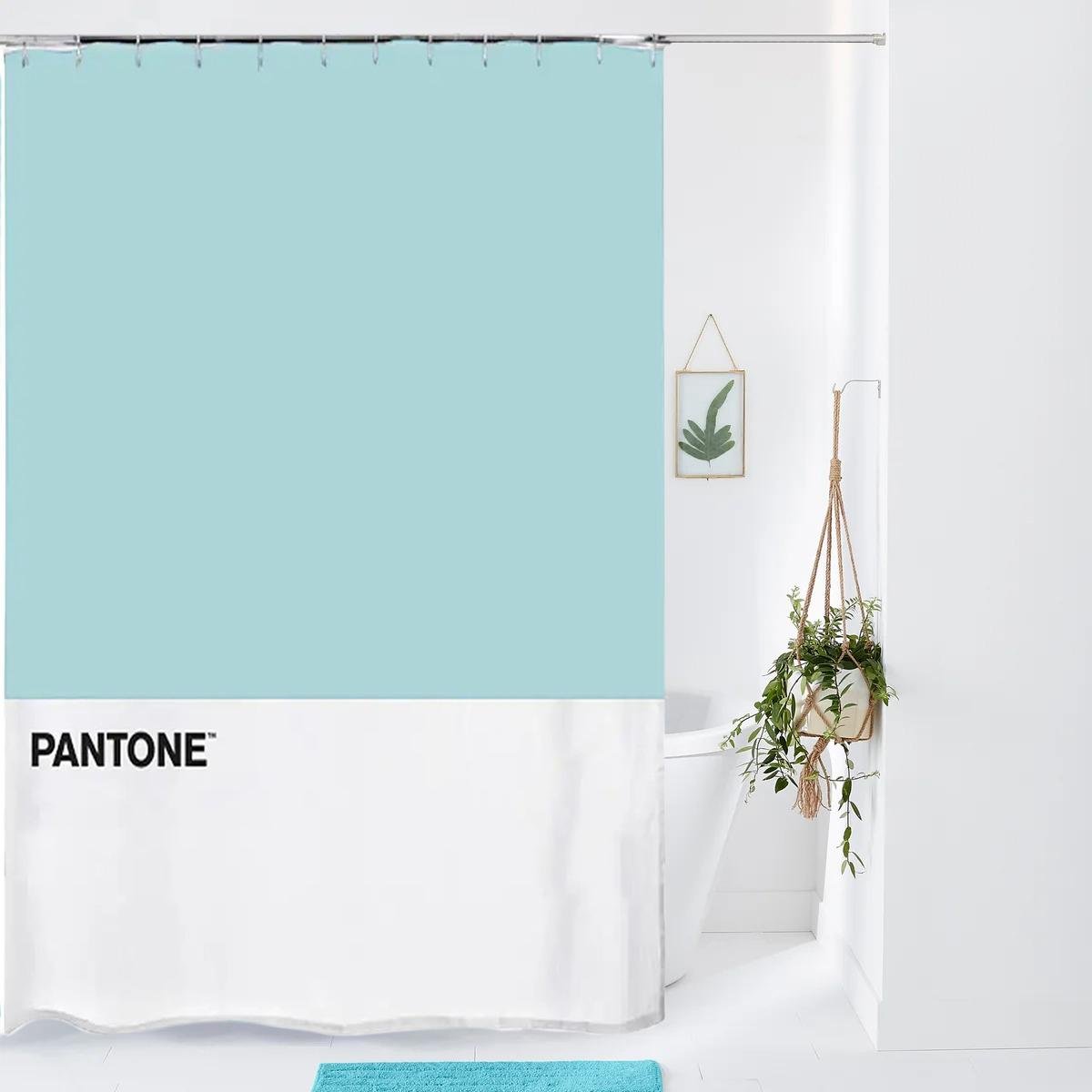 Шторка для ванной комнаты Balvi Pantone 180х200 см Голубой (1009461-LightBlue) - фото 2