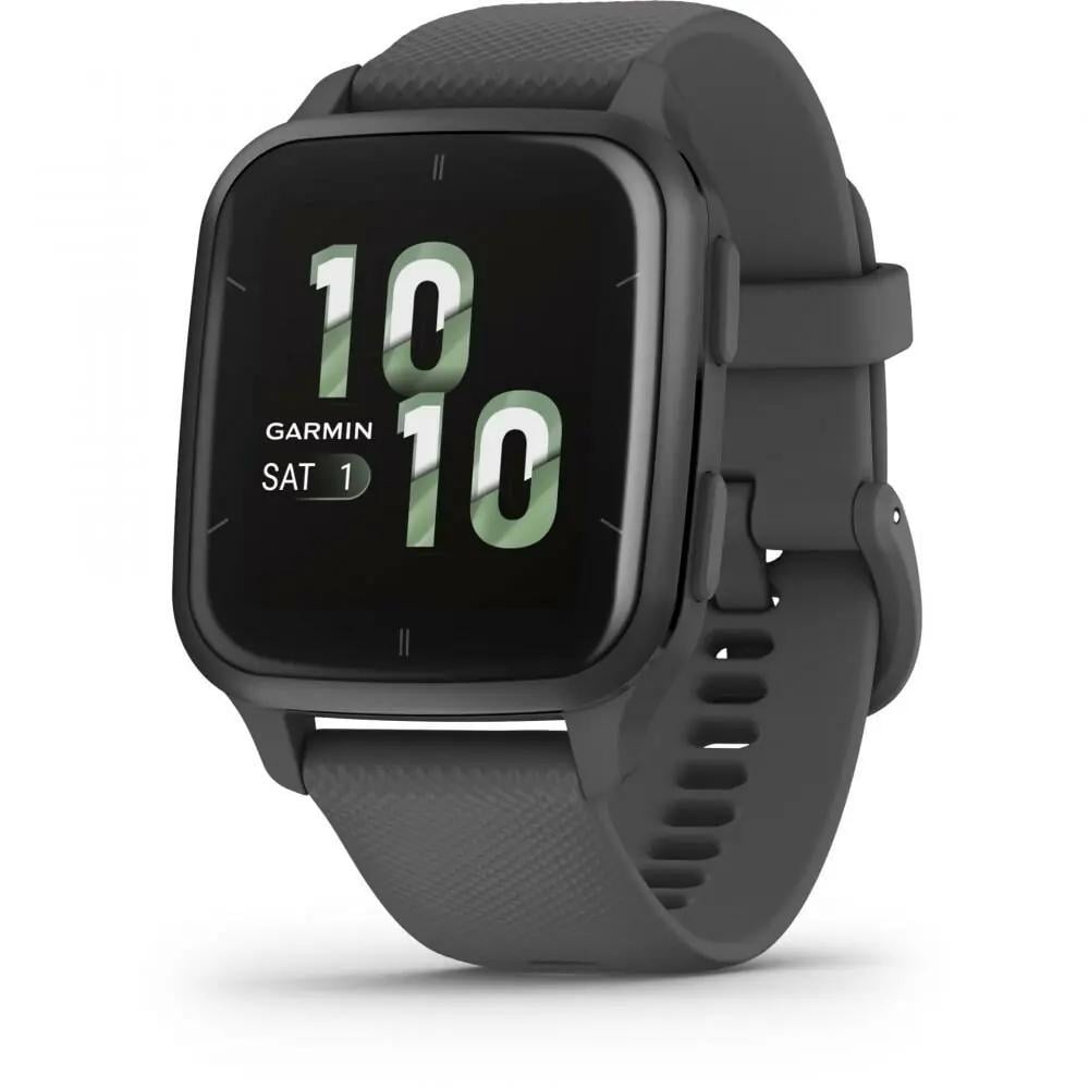 Смарт-годинник Garmin Venu Sq 2 Slate Aluminum Bezel with Shadow Gray Case and Silicone Band (010-02701-00/10/80)