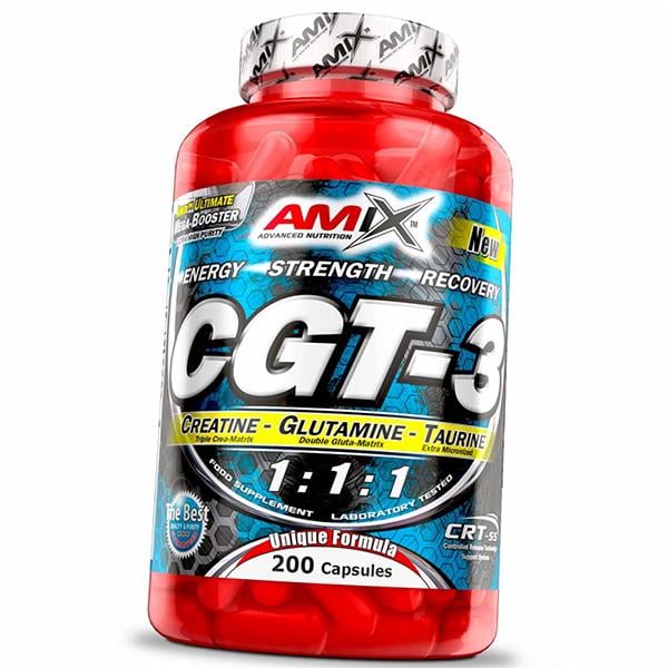 Креатин с глутамином и таурином Amix Nutrition CGT-3 200 капс. (31135001)