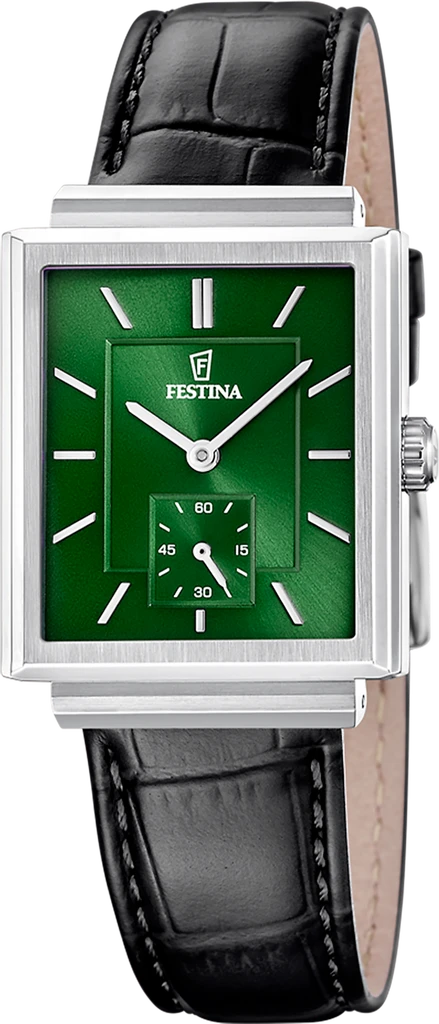 Наручные часы мужские Festina F20775/4 On The Square со стальным корпусом WR 50 м и зеленым циферблатом Наручные часы мужские Festina F20775/4 On The Square со стальным корпусом WR 50 м и зеленым циферблатом