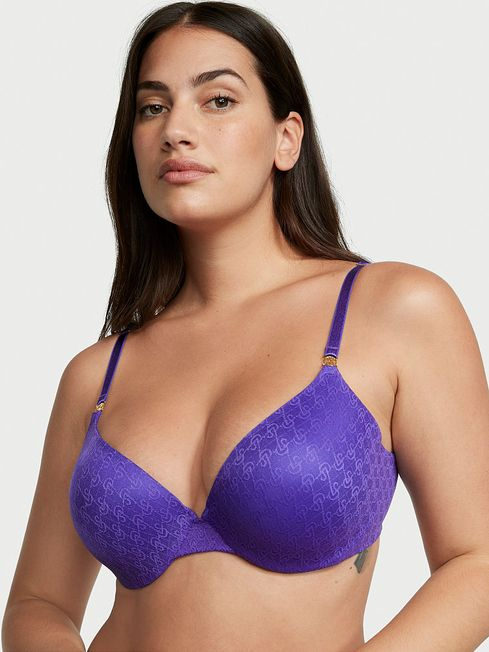 Бюстгальтер з пуш ап Icon by Victoria's Secret Push-Up Demi Bra 75C Фіолетовий (21821931)