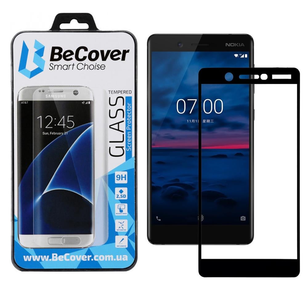 Захисне скло BeCover для Nokia 7 Black (702428) - фото 6