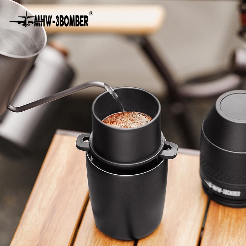 Кавомолка та дріпер ручна портативна MHW-3BOMBER Debu all-in-one Coffee Maker Black - фото 5