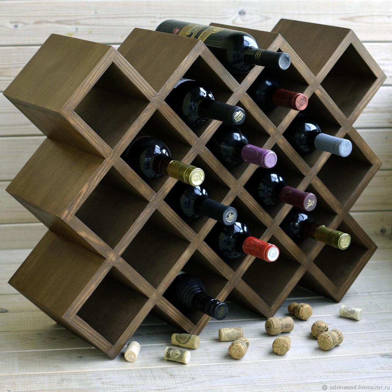 Полка для вина настольная Помпано Капучино (Впс-014509)