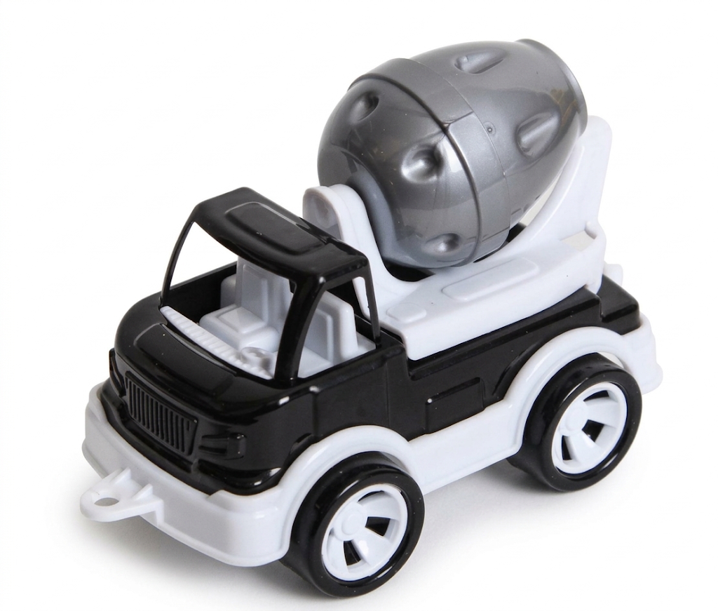 Игрушечный бетоносмеситель Mini Matik вращающийся барабан 13,5 см Черный (MK-333-T-112) Игрушечный бетоносмеситель Mini Matik вращающийся барабан 13,5 см Черный (MK-333-T-112)