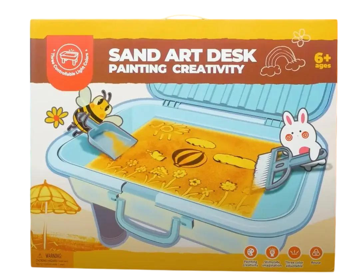 Столик для песочного рисования с подсветкой и творческим набором BL 377 Голубой (25906098)