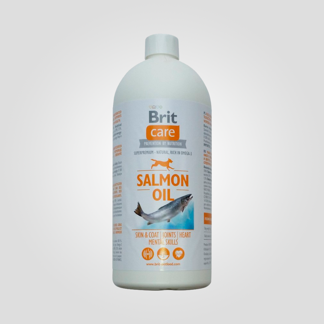 Витамины для собак Brit Care лососевое масло 1 л (20504630)