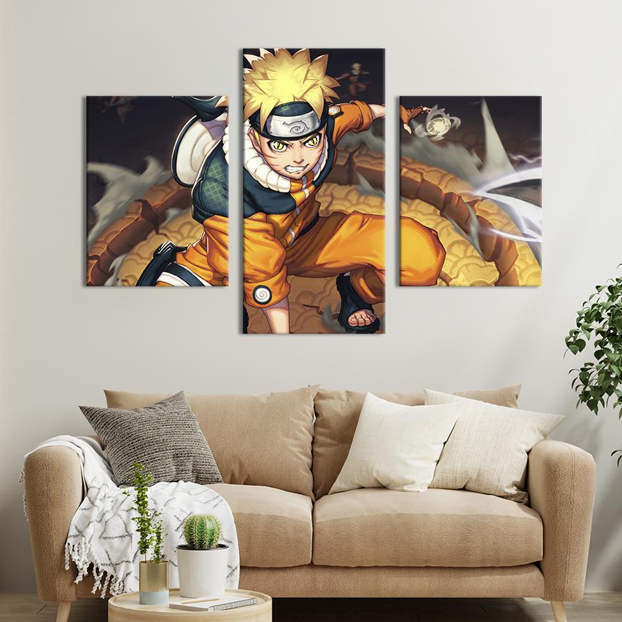 Картина для интерьера Наруто Узумаки 66x40 см (733-32)