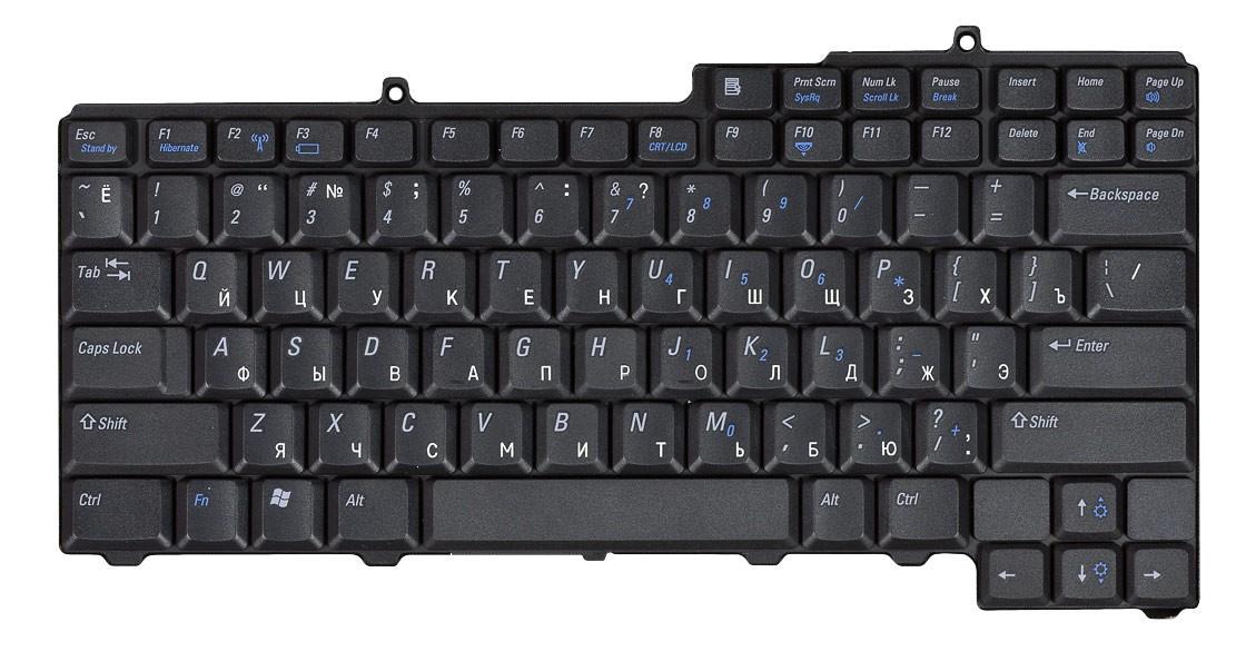 Клавиатура для ноутбука Dell Vostro 1000 Inspiron 6400 9400 1501 131L 640M Black