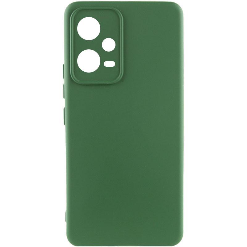 Противоударный чехол Silicone Cover Lakshmi Full Camera (AAA) для Xiaomi Poco X5 5G / Redmi Note 12 5G ЗЕЛЕНЫЙ / CYPRUS GREEN