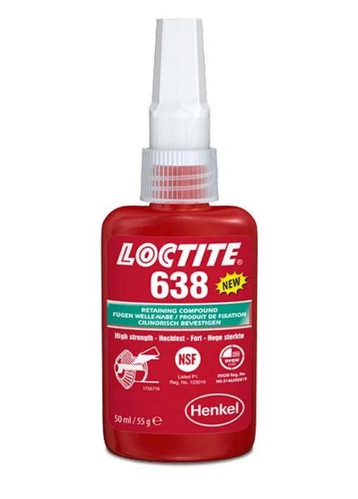 Фіксатор LOCTITE 638 вал втулковий високої міцності до 0,25 мм 50 мл (299)