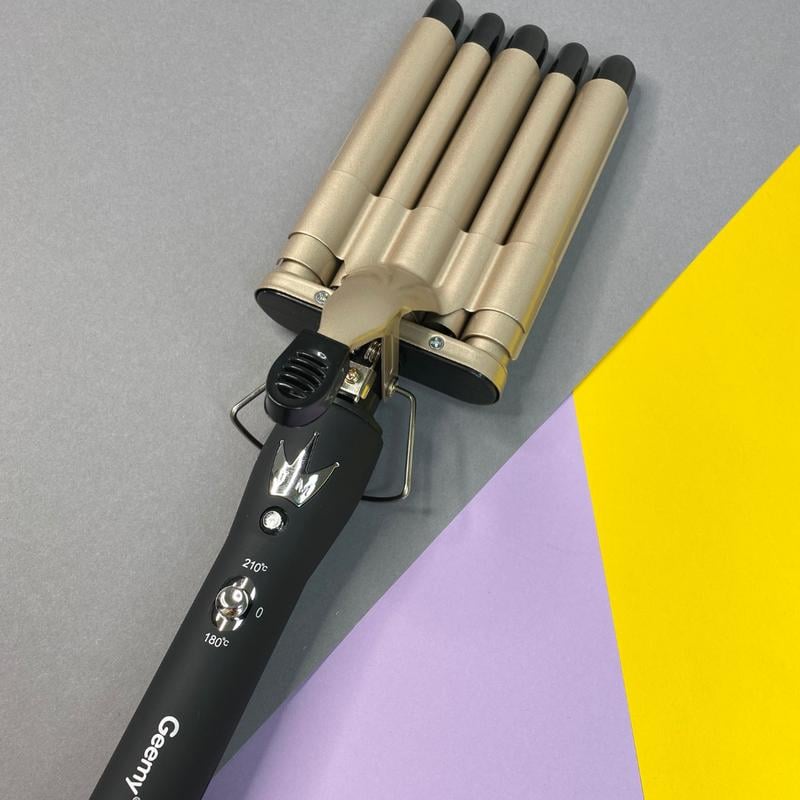 Плойка для волос Geemy GM 2933 5 волн регулировки 180-200 градусов - фото 2 Плойка для волос Geemy GM 2933 5 волн регулировки 180-200 градусов - фото 2