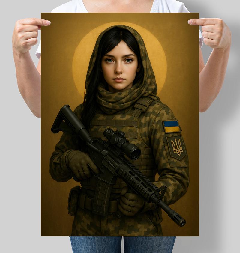 Постер Украинская военная 42x60 см A2 без рамки (NU113_A2) Постер Украинская военная 42x60 см A2 без рамки (NU113_A2)