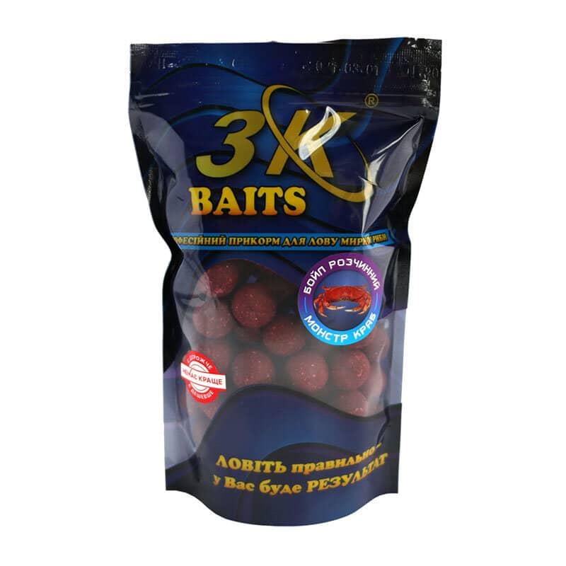 Бойл розчинний 3KBaits Монстр краб 20 мм 400 г (3KB1266)