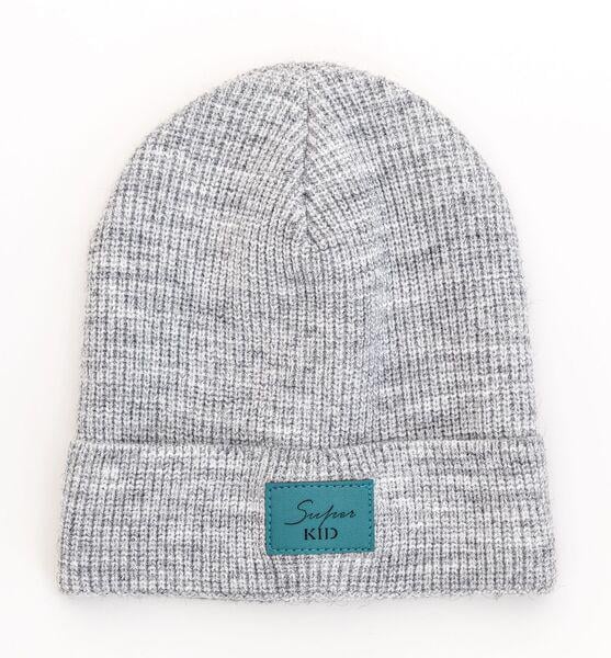 Шапка дитяча для хлопчиків Кріс D855 фліс 48-52 см Світло-сірий