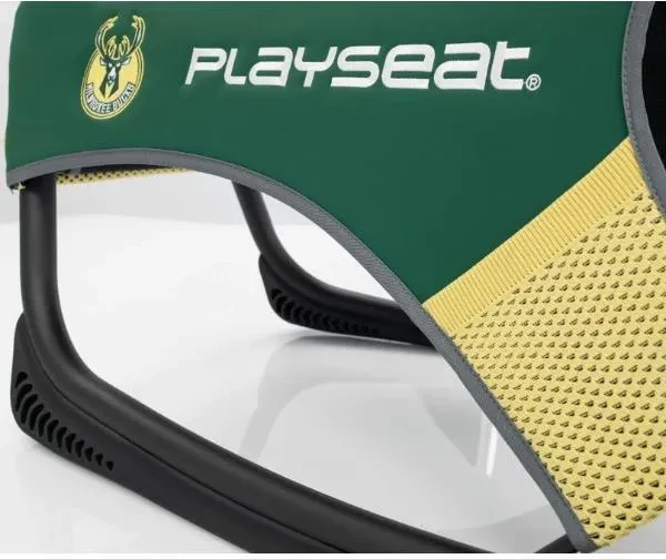 Компьютерное кресло геймерское Playseat Champ NBA Milwaukee Green/Yellow (152203746) - фото 3