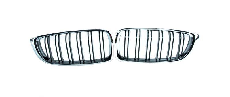 Решетка радиатора GBT для BMW 4 M-Look F-32 2012-2020 гг. пластик Черный (27669076)