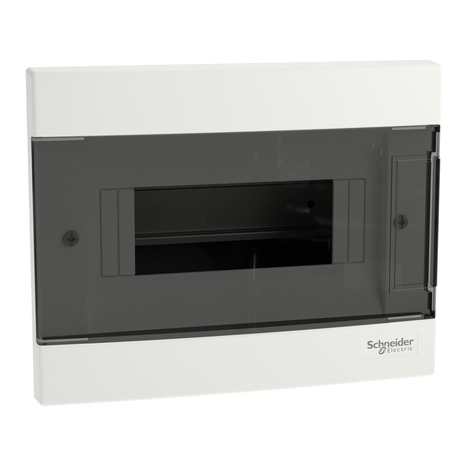 Щит врезной Schneider Electric Easy9 EU 8 модулей с дымчатой дверью (EZ9EUA108)