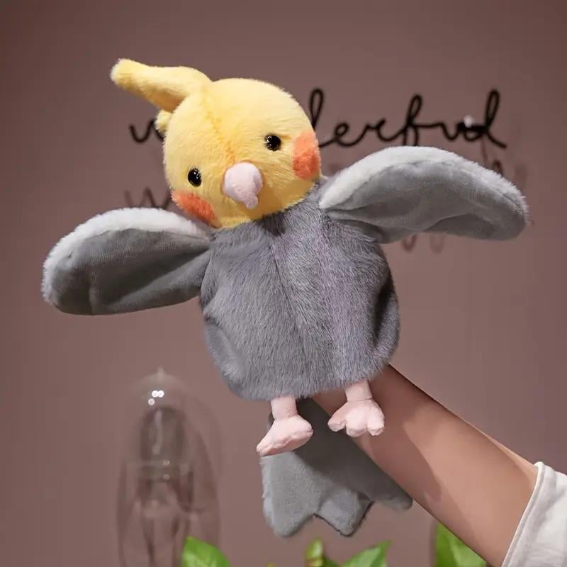 Игрушка на руку для кукольного театра Попугай Корелла 20 см Серый (50457)