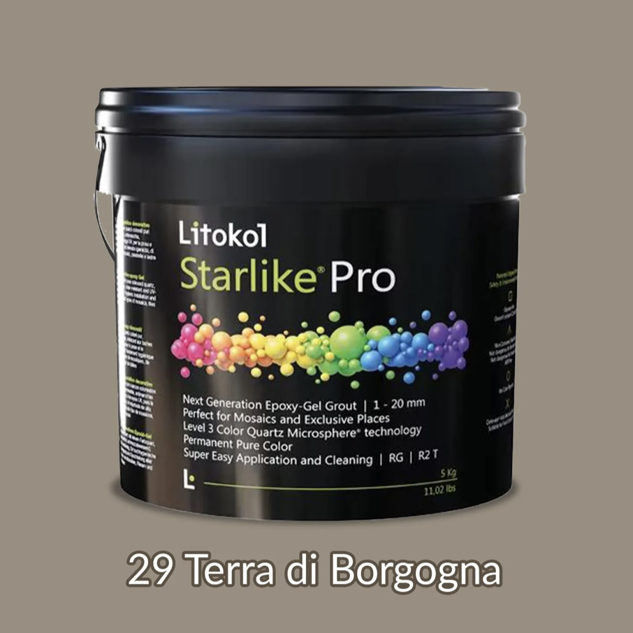 Фуга эпоксидная гелевая затирочная Litokol Starlike Pro 5 кг 29 Terra di Borgogna (STPROTBG0005)