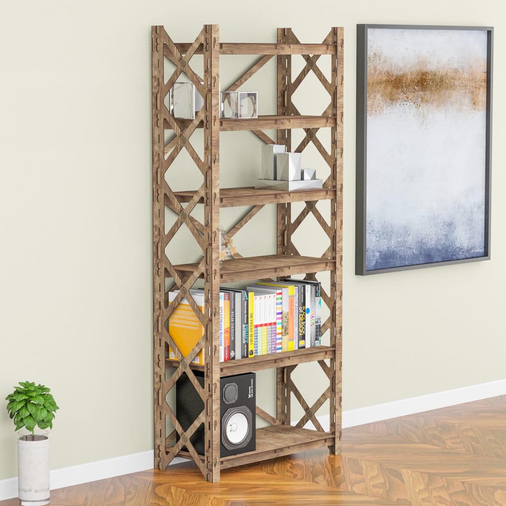 Стеллаж из дерева для одежды Hexagonica Provence на 6 полок 1800x750x365 мм (111121)