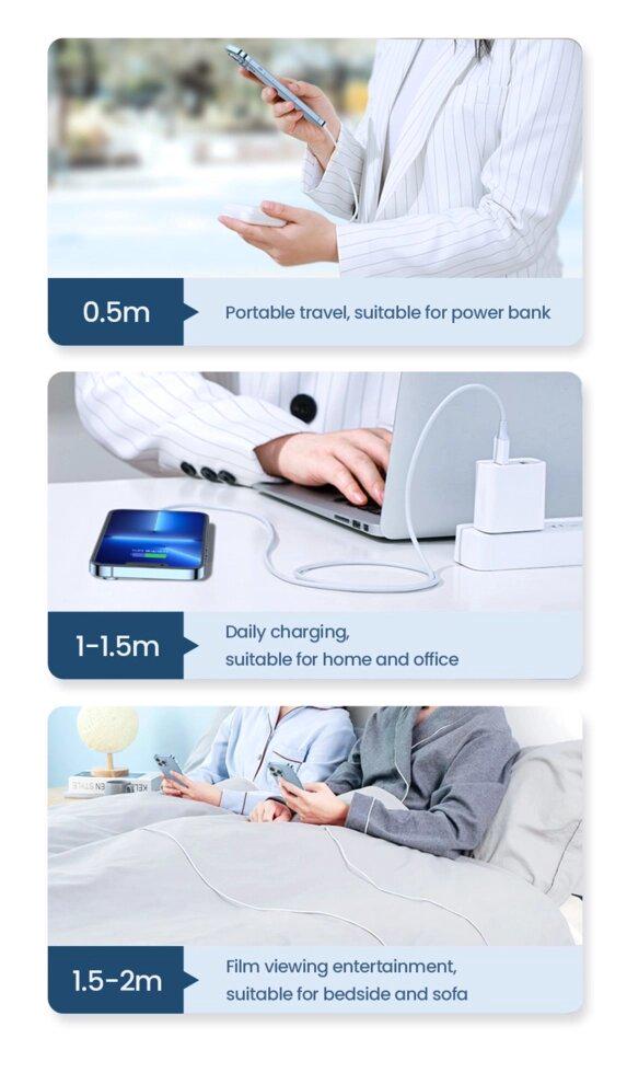 Кабель UGREEN US155 Lightning MFI White (20726) - фото 19