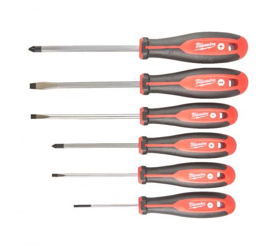 Набор магнитных отверток № 1 Milwaukee трехгранная рукоятка 6 шт. (4932471806)