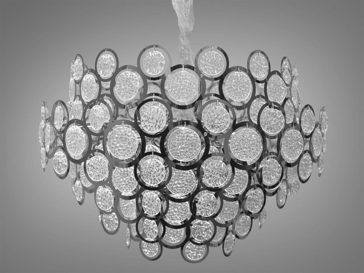 Люстра-подвес с круглыми стеклянными элементами 88011-600HR (2437594719)